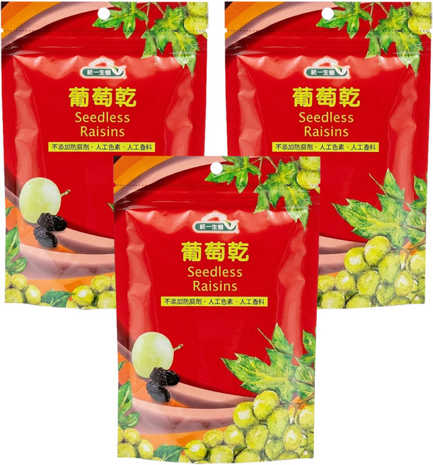 統一生機 葡萄乾, 250g, 3包