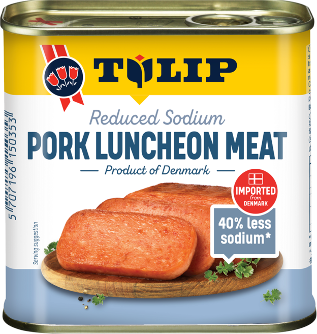TULIP 特級豬肉餐肉 減鈉40%, 340g, 1罐
