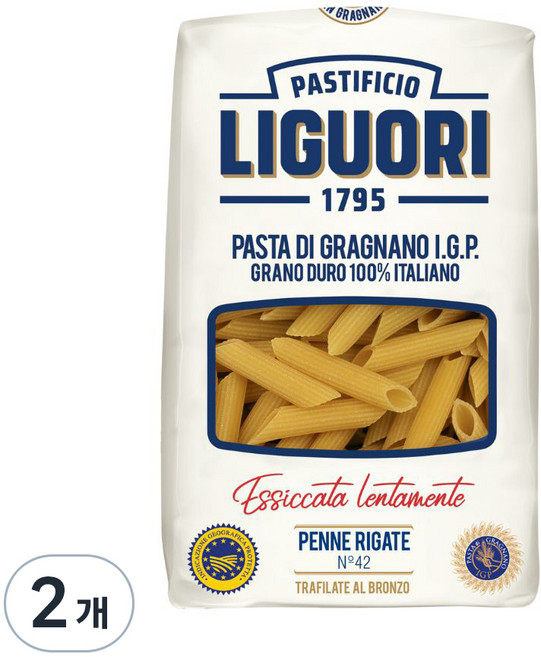 리구오리 펜네 리가테, 500g, 2개