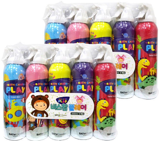 바스참 플레이 버블 클렌저 5종 세트, 2세트