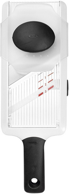 OXO 可調式蔬果削片器 28 x 10 x 5.5cm, 黑色, 1個