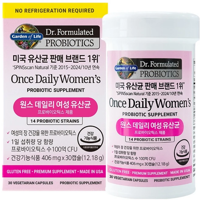 가든오브라이프 원스 데일리 여성 유산균, 30정, 1개 - 쿠팡