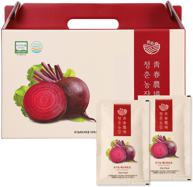 CheongChunNongJang 青春農場 甜菜根汁隨身包, 2.4L, 1盒