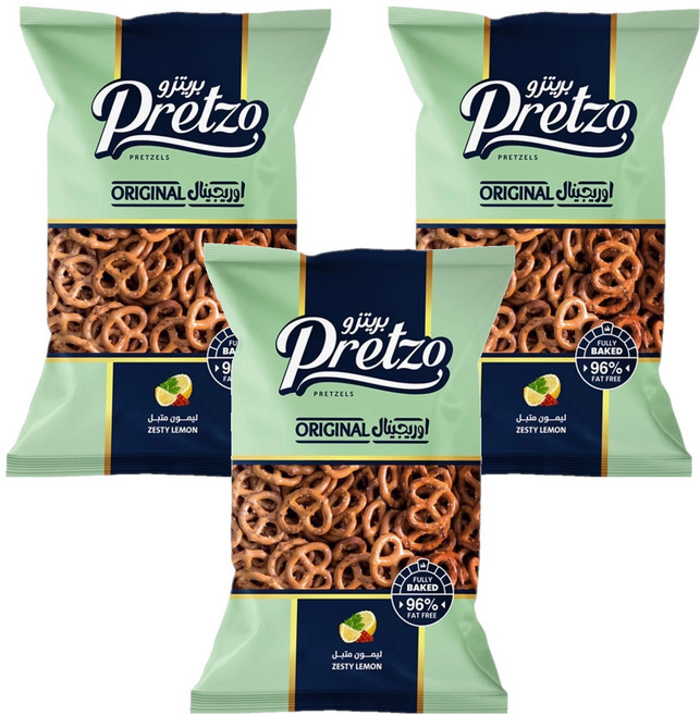 不囉嗦 蝴蝶餅 檸檬椒鹽風味, 125g, 3包