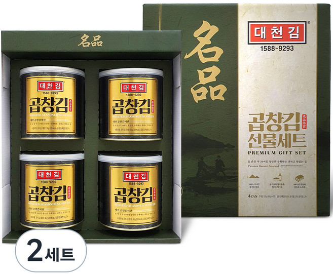 대천김 곱창 캔김 4p, 2세트