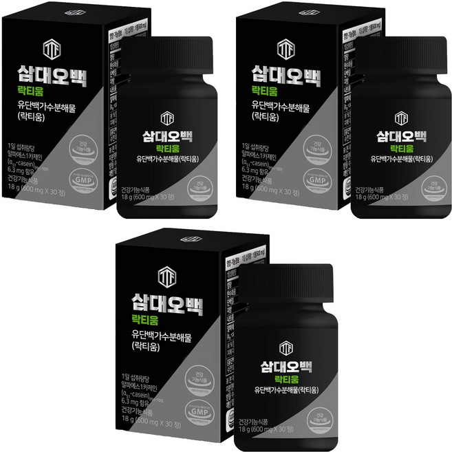삼대오백 수면 건강 락티움 18g, 30정, 3개