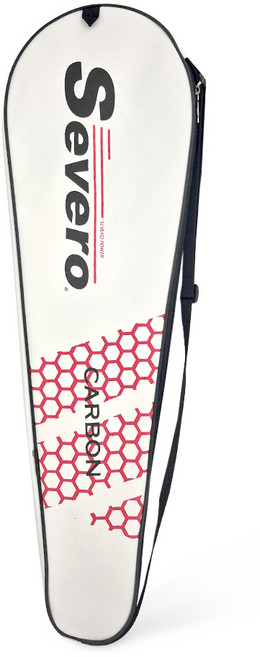 세베로 배드민턴 라켓 1단 풀커버 고급가방, 화이트, 1개