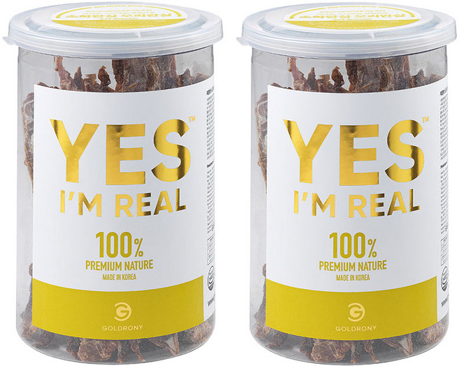 골드로니 강아지 예스아임리얼 프리미엄 저온건조 간식, 2개