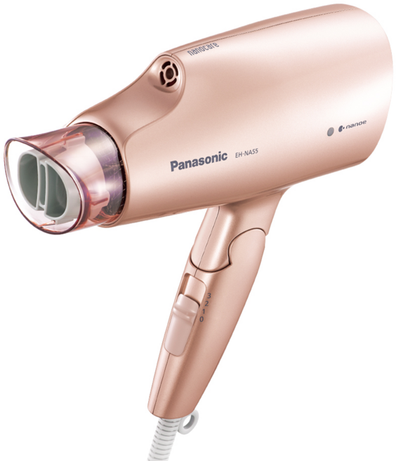 Panasonic 奈米水離子吹風機 1400W, EH-NA55-PN, 粉金