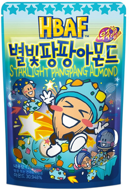 바프 별빛팡팡 아몬드, 120g, 1개