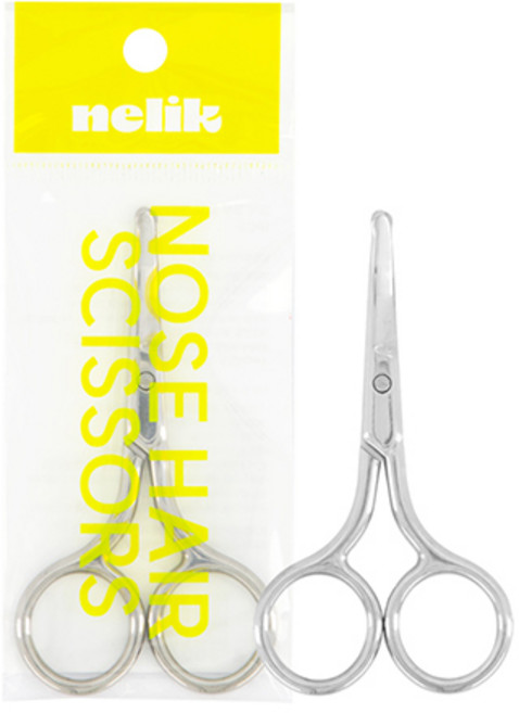 넬릭 룰루 코털가위, 1개, 실버