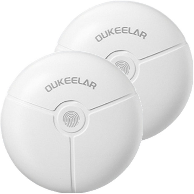 OUKEELAR 電動指甲刀 69.5 x 69.5 x 32.7mm 85g, 白色, 2個