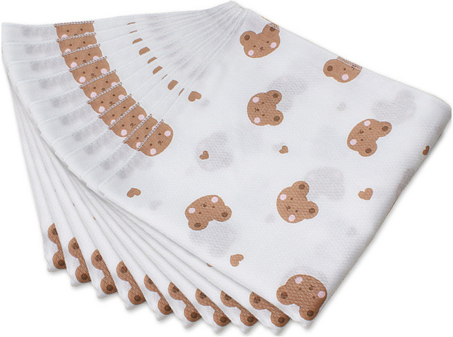 베이비베어 유아용 나염손수건 10p