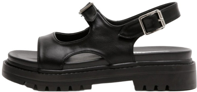 마크모크 여성용 데미안 유니크 패턴 청키 샌들 5cm