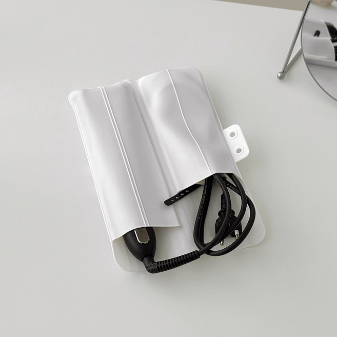 모나코올리브 여행용 고데기 파우치, 화이트, 1개