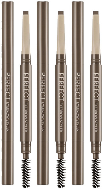 미샤 퍼펙트 스타일러 아이브로우 오토펜슬 0.15g, 브라운, 3개