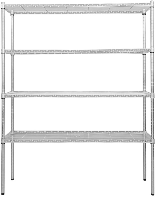 dayneeds 日需百備 輕型電鍍鎖管架 鐵力士架 收納層架 展示架 層架 鐵架, 電鍍, 4層