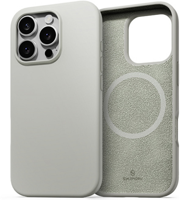 신지모루 맥세이프 호환 소프트그립 실리콘 컬러 휴대폰 케이스