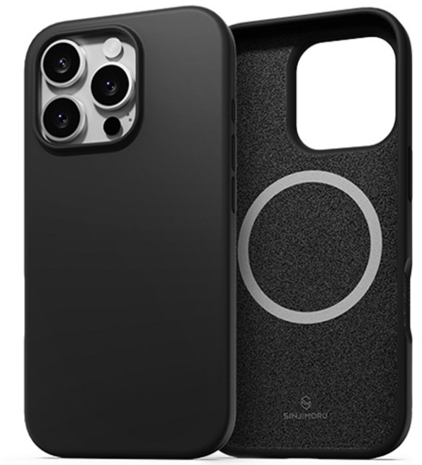 신지모루 맥세이프 호환 소프트그립 실리콘 컬러 휴대폰 케이스