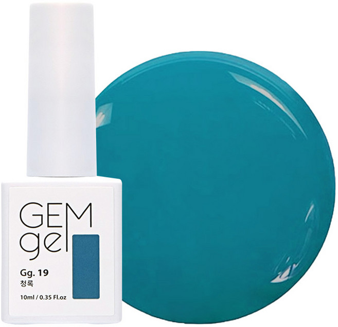 아이빛 네일아트 젬젤 컬러 젤네일, 19청록, 10ml, 1개