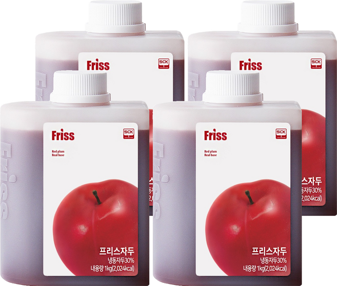 프리스 자두 농축액, 4개, 1kg