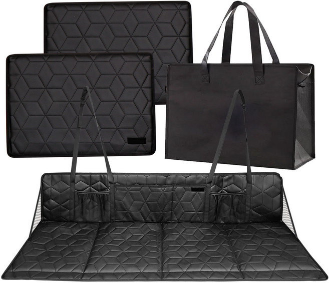 카템 2세대 평탄화 확장 차박매트 + 2세대 틈새보드 세트 대, 전차종, 블랙