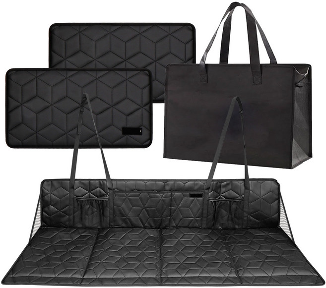 CARTEM 第二代平整化擴充車泊床墊 + 第二代縫隙板套組 小, 全車系, 黑色