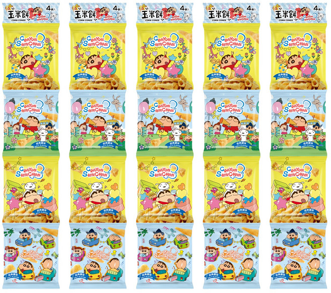 SUNFRIEND 蠟筆小新玉米餅, 48g, 5組