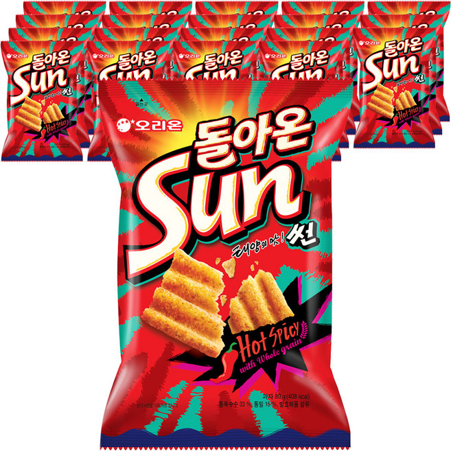 오리온 돌아온 썬 핫스파이시, 80g, 20개