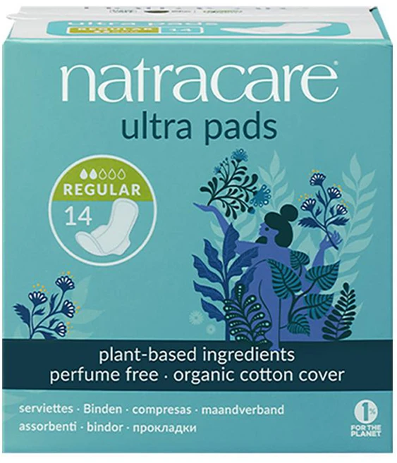 나트라케어 울트라 패드 생리대 날개형 레귤러, 소형, 14개입, 1개 - 쿠팡