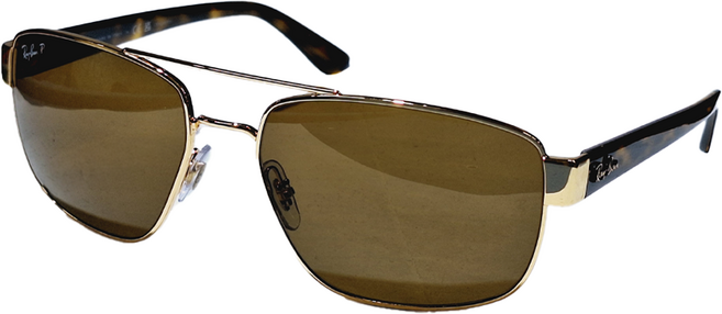 Ray-Ban 雷朋 金屬框偏光鏡片太陽眼鏡 RB3663-001/57