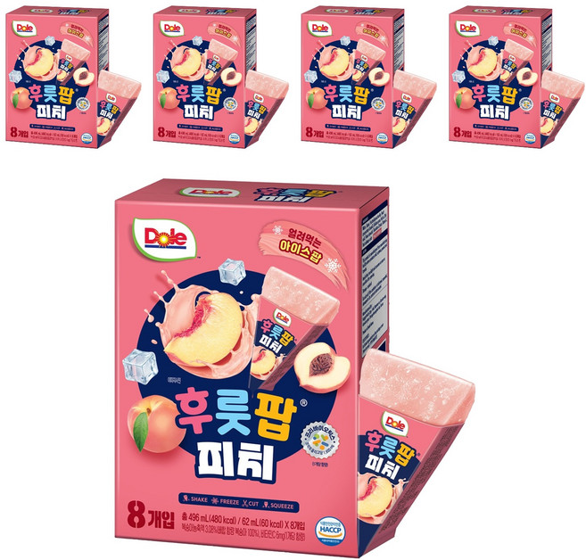 Dole 都樂 桃子果汁, 496ml, 5盒