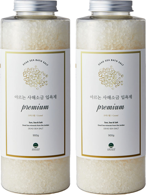 아르논 사해소금 입욕제 프리미엄 크리스탈 어썸블러썸향, 2개, 900g