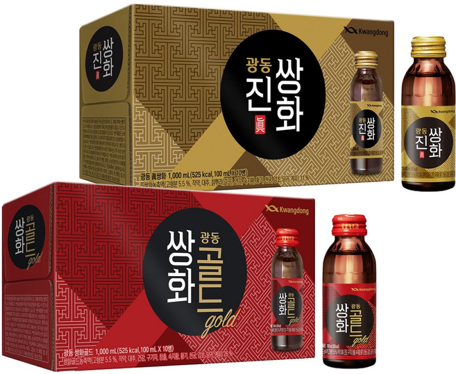 광동 쌍화골드 + 진쌍화 세트, 20개, 100ml