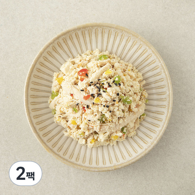 집반찬연구소 닭가슴살 두부 무침, 100g, 2팩