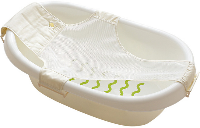 베이비앤아이 유아용 퓨어 목욕그네, 아이보리