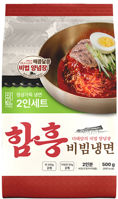 더해담 함흥비빔냉면, 500g, 1개