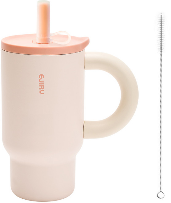 에지리 무아 스테인리스 텀블러, 피치, 1개, 770ml