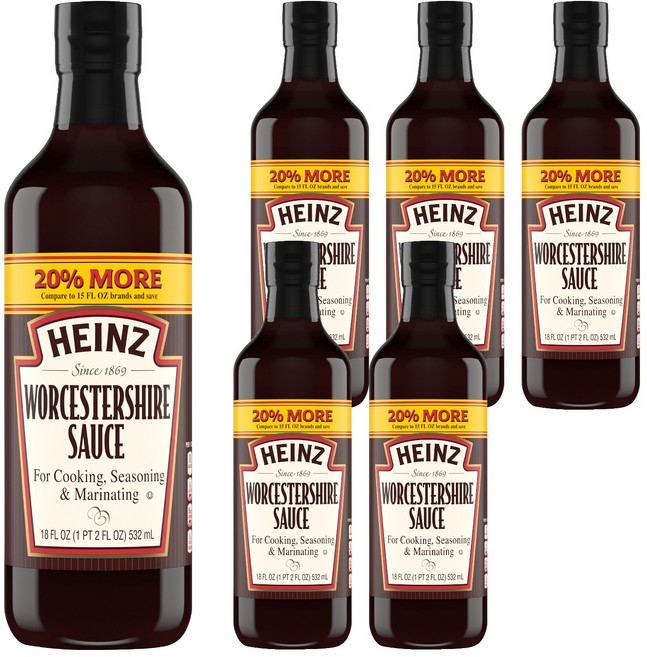 하인즈 우스터 소스, 532ml, 6개