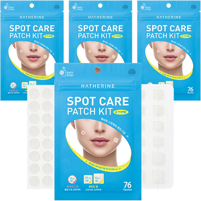 해서린 스팟케어 패치 키트, 76개입, 4개