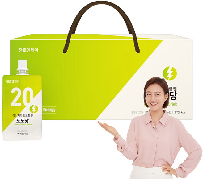 천호엔케어 에너지 충전 포도당 음료, 100ml, 30개
