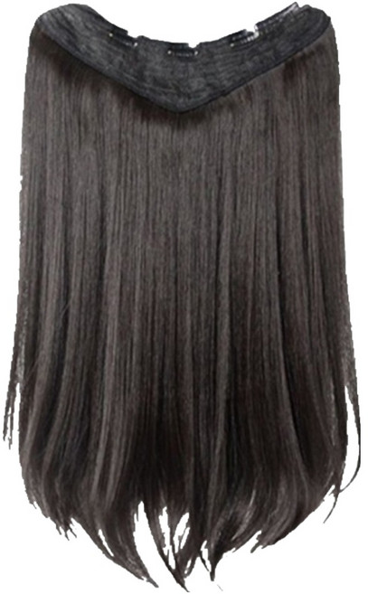 젤루나 긴생머리 셀프 헤어 붙임머리 똑딱이 반가발 HB-01, 1 내추럴블랙, 1개