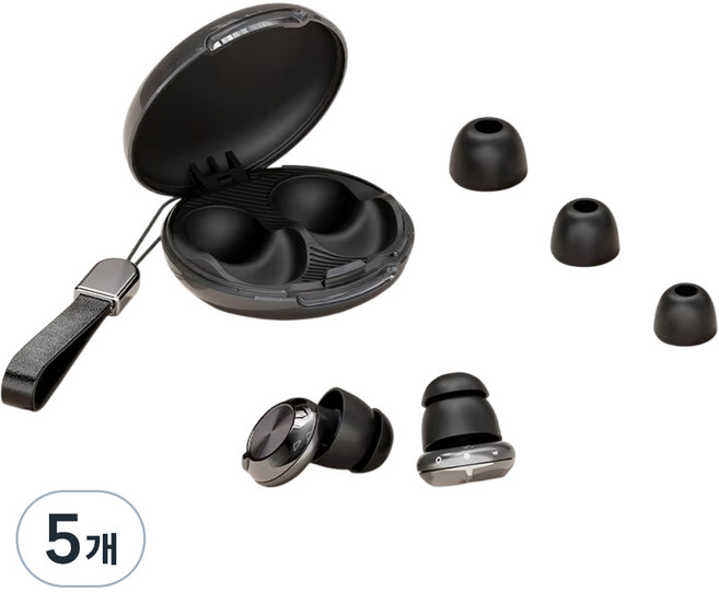 Health First 隔音耳塞 GEN 3 黑色, 5個, 2入