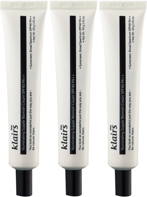 클레어스 일루미네이팅 서플 블레미쉬 크림 SPF40 PA++, 40ml, 3개 - 쿠팡