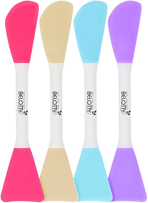 벨로티 듀얼 실리콘 팩브러쉬 팩붓 A타입, 랜덤발송, 4개