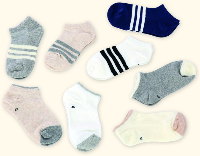 새실로 아동용 리오 스니커즈 양말 8켤레 세트