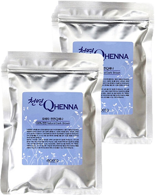 moeta India Q Henna染髮劑, 深棕色, 2個