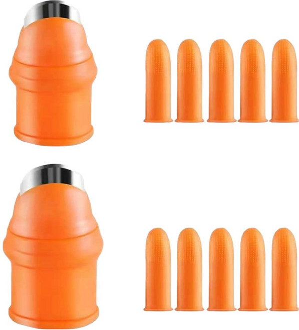 애니원픽 다용도 만능 엄지칼 손가락칼 골무, 혼합색상, 2세트