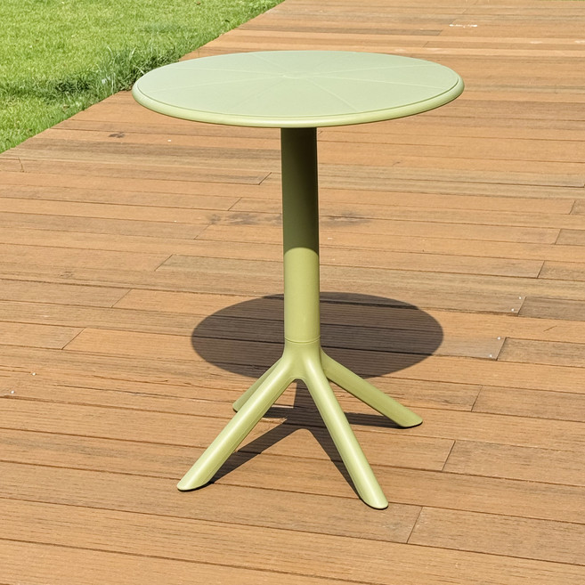 하비티 아웃도어 카페 테라스 야외 테이블 원형, 딥그린