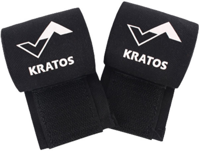 크라토스 손목붕대 보호대 2p 세트, 블랙, 1세트